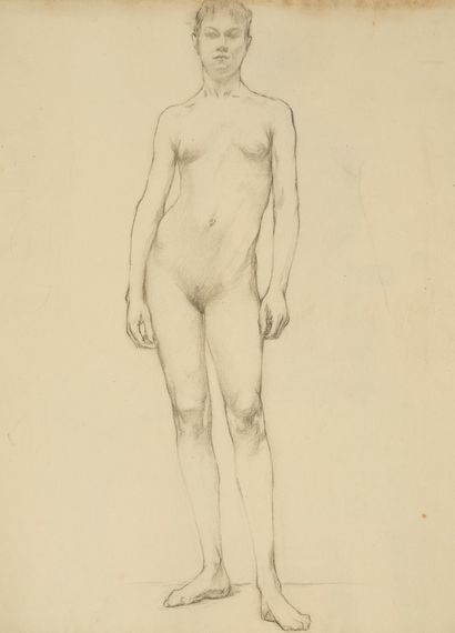 Raymond THIBÉSART (1874-1968)
Etude de nu...