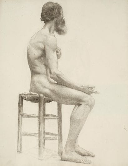 Raymond THIBÉSART (1874-1968)
Etude de nu...