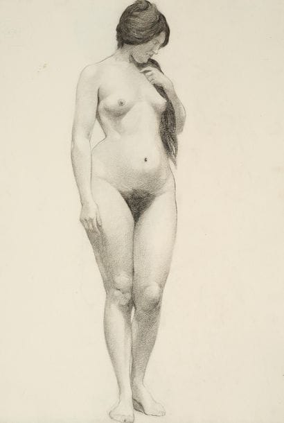 Raymond THIBÉSART (1874-1968)
Etude de nu...