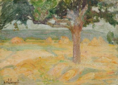 Raymond THIBÉSART (1874-1968)
Pommiers et...