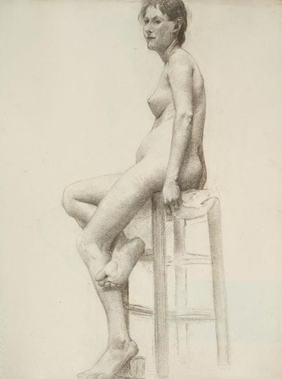 Raymond THIBÉSART (1874-1968)
Etude de nu...