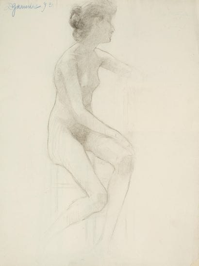Raymond THIBÉSART (1874-1968)
Etude de nu...