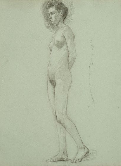 Raymond THIBÉSART (1874-1968)
Etude de nu...