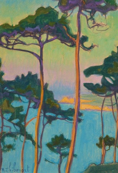 Raymond THIBÉSART (1874-1968)
Vue des pins...
