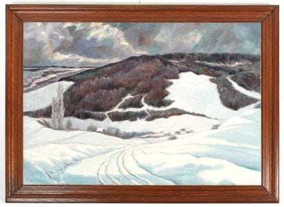 Raymond QUIBEL (1883-1978)
Neige aux Mesnils...