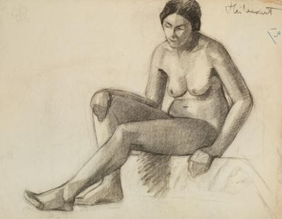 Raymond THIBÉSART (1874-1968)
Etude de nu...
