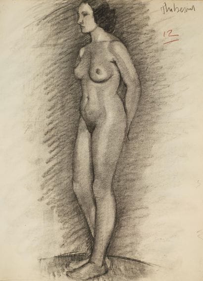 Raymond THIBÉSART (1874-1968)
Etude de nu...