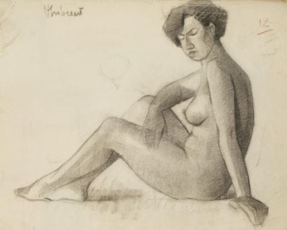 Raymond THIBÉSART (1874-1968)
Etude de nu...
