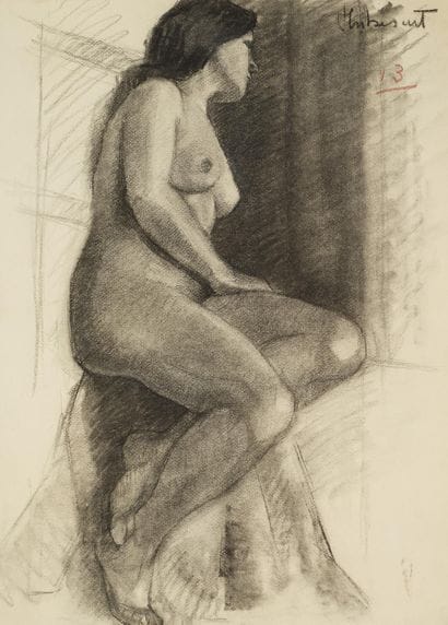 Raymond THIBÉSART (1874-1968)
Etude de nu...