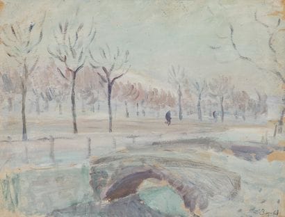 Léonard BORDES (1898-1969)
Paysage d'Hiver
Huile...