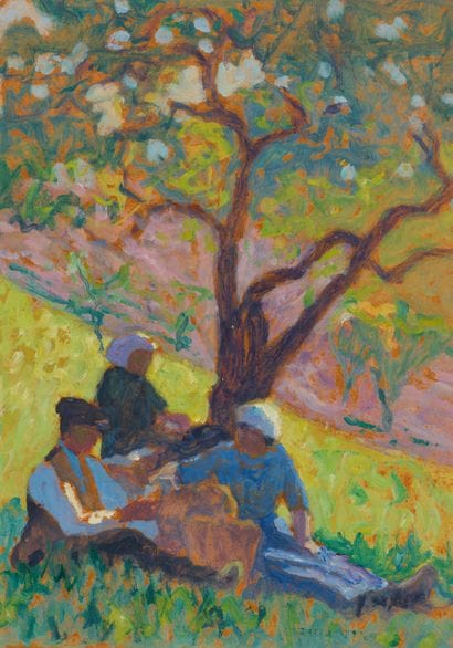 Raymond THIBÉSART (1874-1968)
Le repos au...