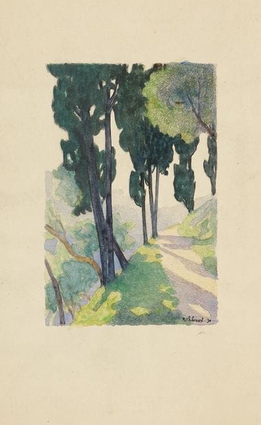 Raymond THIBÉSART (1874-1968)
L'orée du bois
Aquarelle...