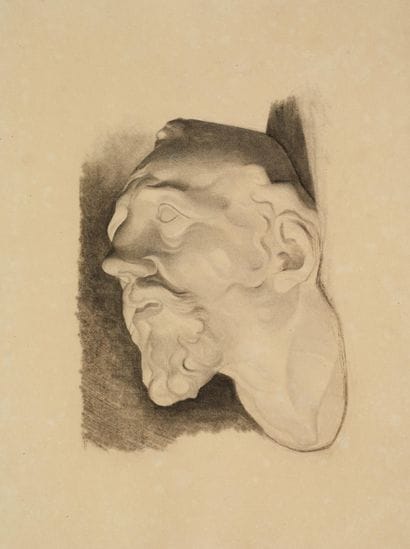 Raymond THIBÉSART (1874-1968)
Etude de sculpture.
Dessin...