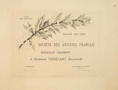 Diplômes Raymond THIBÉSART (1874-1968)
Réunion...