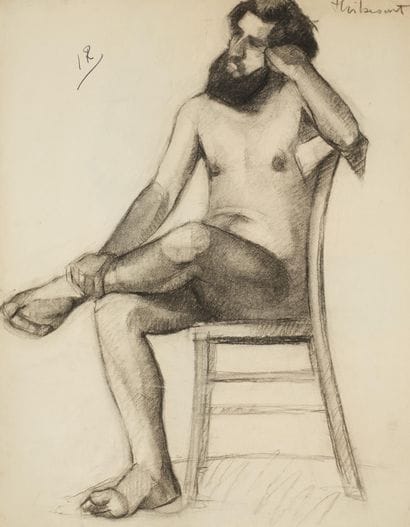 Raymond THIBÉSART (1874-1968)
Etude de nu...