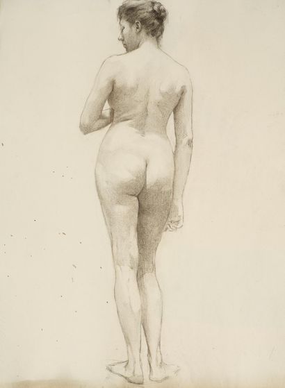 Raymond THIBÉSART (1874-1968)
Etude de nu...