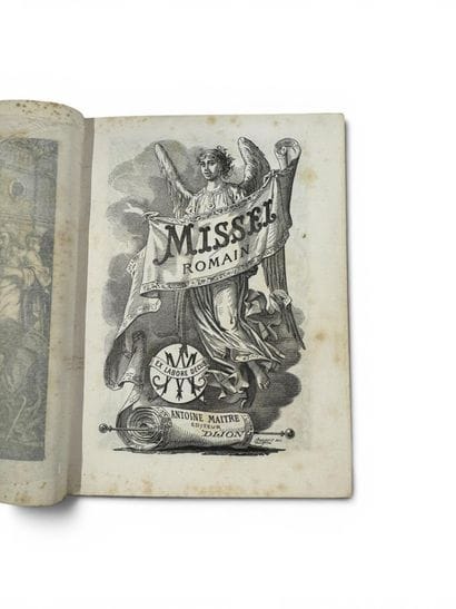 MISSEL ROMAIN, 1920 reliure cuire maroquin...