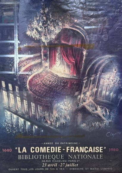 Affiche imprimée de la Comédie-Française...