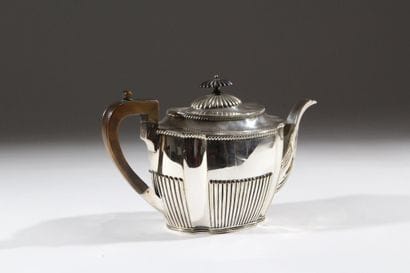 ENGLAND 
Silver plated metal pitcher with...