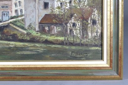ECOLE FRANCAISE
Vue de village
Huile sur...