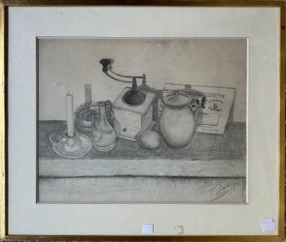 ÉCOLE MODERNE du XXème
Nature morte au journal...
