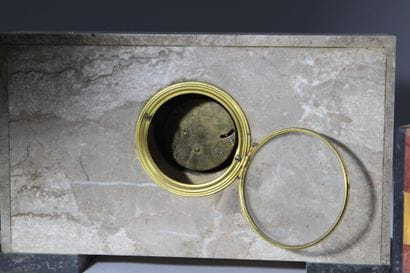 Marble mantelpiece set in five colors, consisting...
