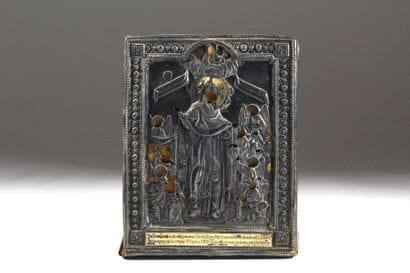 RUSSIA - 19th century
Icon under a riza (painting...