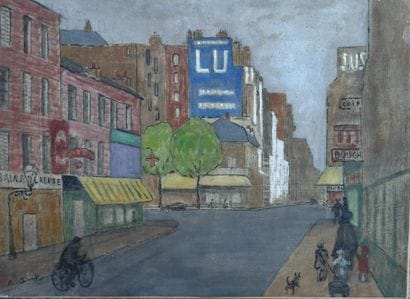 Marthe ORANT (1874-1957)
Rue de Paris.
Huile...