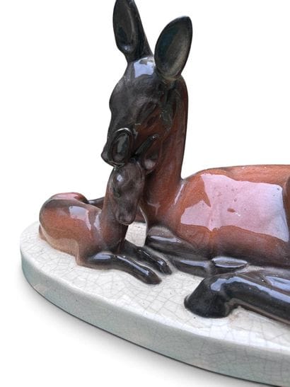 Gabriel BEAUVAIS (XIX-XX)
Biche et faon....