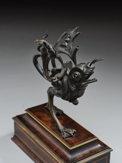 JAPON, XIXème
Sculpture en bronze figurant...
