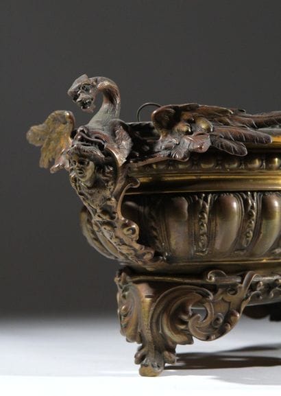 In the style of BARBEDIENNE
A silver-plated...