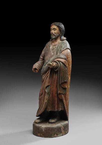 ITALY - 18th century
Saint Joseph 
Polychrome...