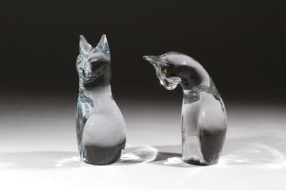 NANCY, FRANCE
Cats.
Set of two pieces made...