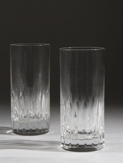 SAINT LOUIS
Set of eight crystal orangeade...