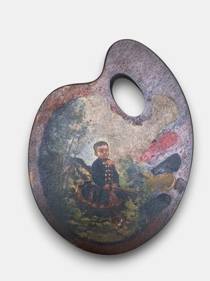 Ecole française de la fin du XIXème siècle.
Portrait...