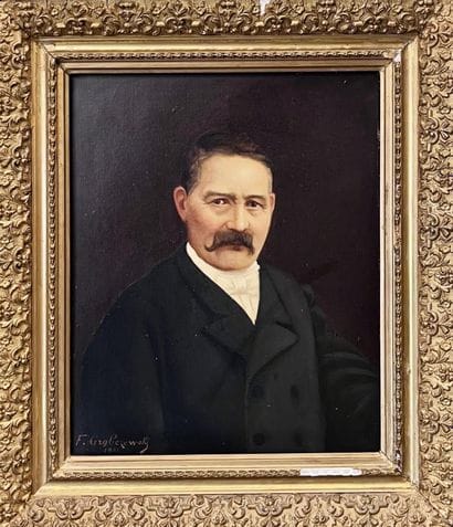 F. GRABEZEWSKI (XIXème),
Paire de portraits...