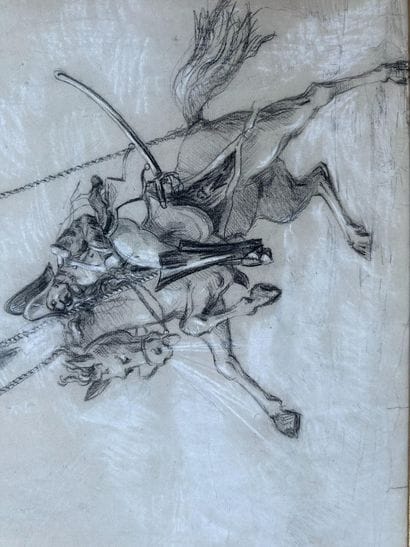 ECOLE FRANCAISE du XIXème, 
Caricature de...