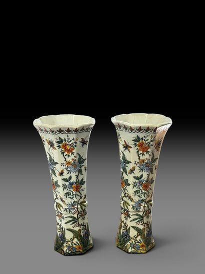 Gabriel FOURMAINTREAUX (1886–1984) in DESVRES.
Pair...