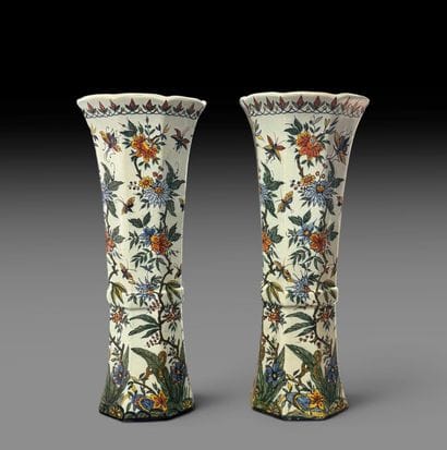Gabriel FOURMAINTREAUX (1886–1984) in DESVRES.
Pair...
