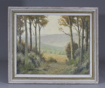 Pierre LADUREAU (1882-1975)
Vue de forêt.
Huile...