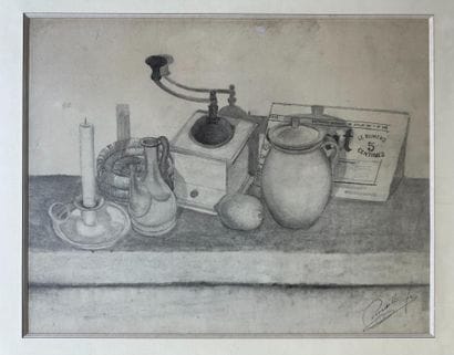 ÉCOLE MODERNE du XXème
Nature morte au journal...