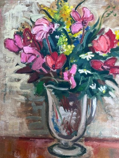Ove Olson (1903-1975)
Nature morte au bouquet...