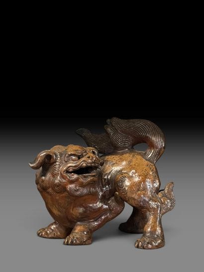 CHINE - XXème
Chien de Fô en terre cuite.

Haut....