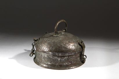 India or Southeast Asia
Copper betel box...