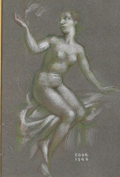 Gaston GOOR (1902-1977)
Nu féminin
Dessin...