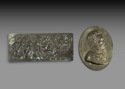 ITALIAN WORK
A set of two patinated bronze...