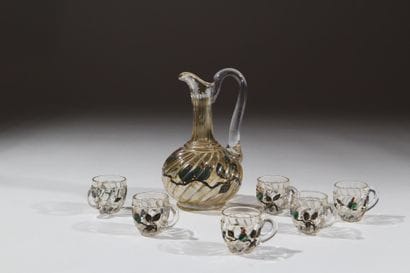 Attribué à BACCARAT
Service à liqueur en...