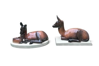 Gabriel BEAUVAIS (XIX-XX)
Biche et faon....