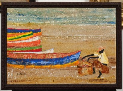 Charlotte DERAIN (XXème)
Le pêcheur.
Technique...
