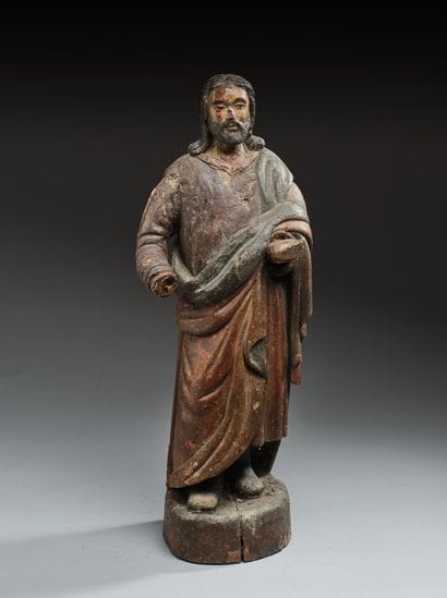 ITALY - 18th century
Saint Joseph 
Polychrome...